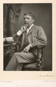 George du Maurier (1834-96), artista, caricaturista y novelista, fotografía de retrato de Stanislaus Walery