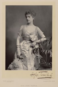 Miss Hope Temple, retrato fotográfico de Stanislaus Walery