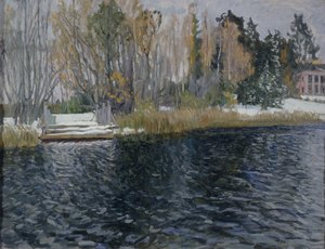 Primera Nieve, principios del siglo XX de Stanislav Julianovic Zukovskij