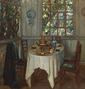 Interior con samovar, 1914