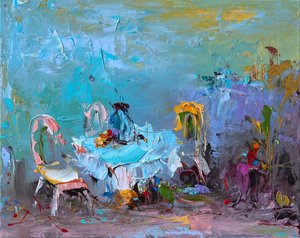 Impresión de una cafetería llena de color de Stanislav Lazarov