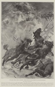 La gran tormenta, escena en Margate, caballos ahogados en el intento de lanzar el bote salvavidas