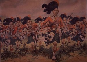 Carga del Black Watch, c.1900 de Stanley L. (after) Wood