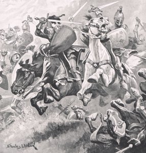 Batalla de Shrewsbury, 21 de julio de 1403, ilustración de 