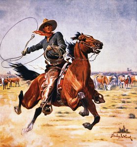 Vaquero con lazo