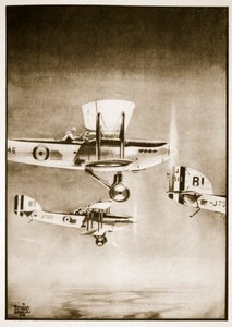 Servicio sobre el Sudán, ilustración de "Flying Memories" de John Hamilton de Stanley Orton Bradshaw