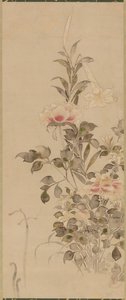 Peonías y Lirios, Período Momoyama o Edo de Sôtatsu