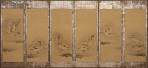 Gansos salvajes, período Momoyama o Edo, 1568-1640