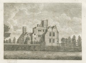 Brewood - Priorato de Black Ladies: grabado de Stebbing Shaw