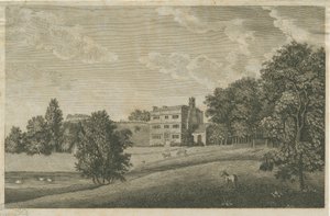 Butterton Hall (grabado) de Stebbing Shaw