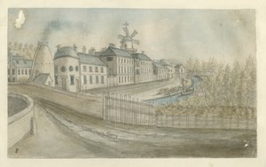 Etruria - Fábrica: pintura en acuarela, nd [1762-1802] de Stebbing Shaw