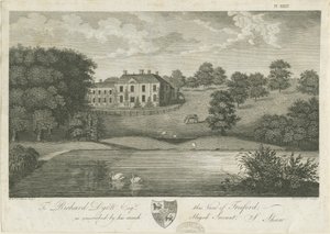 Freeford Hall: grabado de Stebbing Shaw