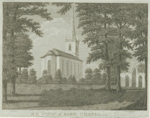 Capilla de Great Barr: grabado de Stebbing Shaw