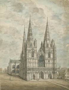 Catedral de Lichfield - Fachada Oeste de Stebbing Shaw