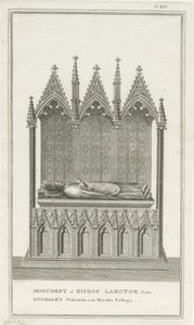 Catedral de Lichfield - Monumento al Obispo Langton de Stebbing Shaw