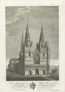 Catedral de Lichfield - Fachada Oeste de Stebbing Shaw
