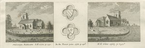 Iglesia de Mavesyn Ridware: grabado, 1781