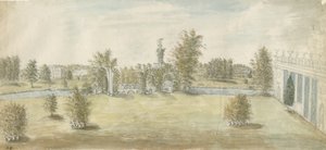 Shugborough - Arquitectura "Ateniense": pintura en acuarela de Stebbing Shaw