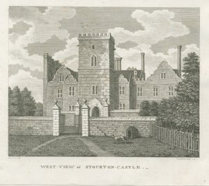 Castillo de Stourton: grabado de Stebbing Shaw