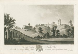 Castillo de Tutbury - Vista Noreste de Stebbing Shaw