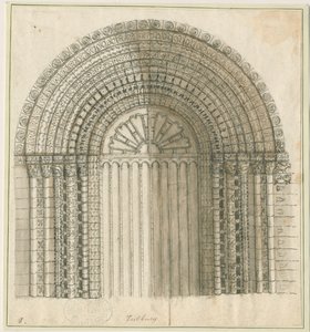 Iglesia Priorato de Tutbury - Arco en la Puerta Oeste de Stebbing Shaw