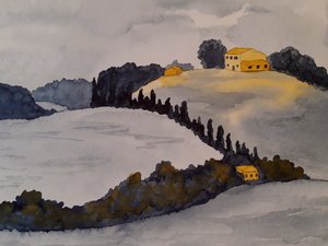 Toscana en dos colores de Steegs Art Karin