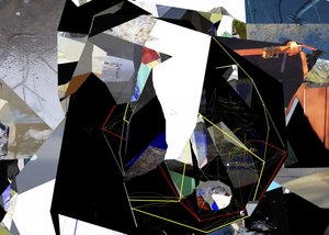 Collage geométrico abstracto de Stefan Fransson