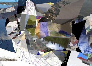 Paisaje geométrico abstracto de Stefan Fransson