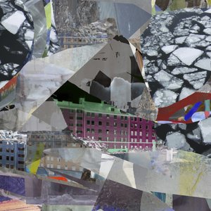 Collage urbano sobre hielo de Stefan Fransson