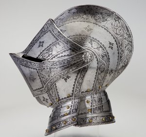 Casco de armadura para campo y justa, del Conde Franz von Teuffenbach de Stefan Rormoser