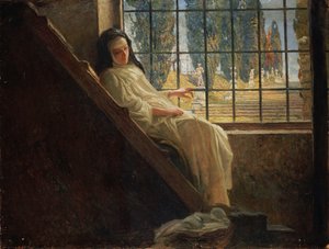 El silencio, de Stefano Bersani (1872-1914), óleo sobre lienzo de Stefano Bersani