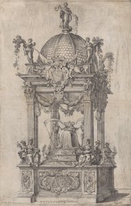El catafalco de Felipe IV de España, ca. 1665