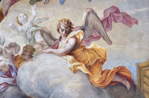 Ángel (detalle) de la Gloria de San Juan Bautista de Stefano Maria Legnani