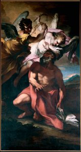San Jerónimo flagelado por ángeles de Stefano Maria Legnani