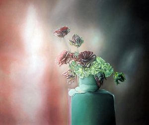 Bodegón floral surrealista de Stefano Mazzolini