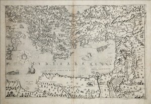 Mapa del Mediterráneo oriental del siglo XVII por Stefano Scolari de Stefano Scolari