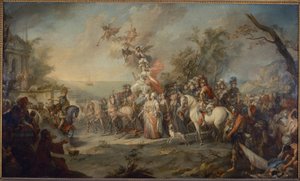 Alegoría de la victoria de Catalina la Grande sobre turcos y tártaros