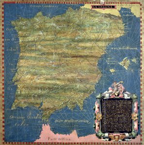 Mapa de España del siglo XVI, de la 