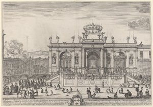 Altar para el Día de Corpus Christi, probablemente 1648 de Stefano della Bella