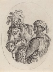 Mozo negro con un caballo árabe, 1649-1650