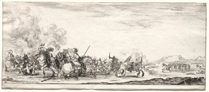Escaramuza de caballería de Stefano della Bella
