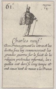 Charles neuf.-e Bon Prince..., del Juego de los Reyes de Francia Jeu des Rois de France, 1644