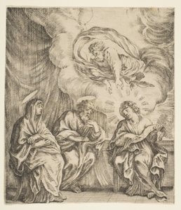El Niño Jesús explicando las Escrituras a su madre y a San José, ca. 1627