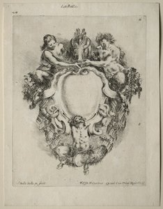 Colección de varios caprichos y nuevos diseños de cartuchos y adornos: No 11