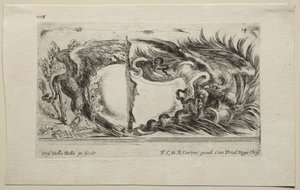 Colección de varios caprichos y nuevos diseños de cartuchos y ornamentos: No 14 de Stefano della Bella