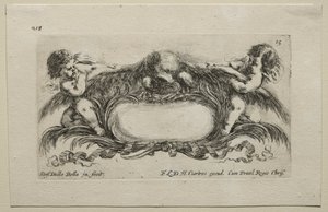 Colección de Varios Caprichos y Nuevos Diseños de Cartuchos y Adornos: No 15 de Stefano della Bella