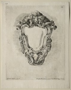 Colección de Varios Caprichos y Nuevos Diseños de Cartuchos y Adornos: No 12 de Stefano della Bella