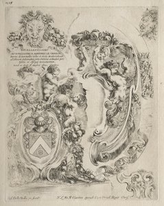 Colección de Varios Caprichos y Nuevos Diseños de Cartuchos y Adornos: No. 2 de Stefano della Bella