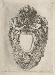 Colección de Varios Caprichos y Nuevos Diseños de Cartuchos y Adornos: No. 3 de Stefano della Bella