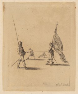 Abanderado y tres piqueros de Stefano della Bella